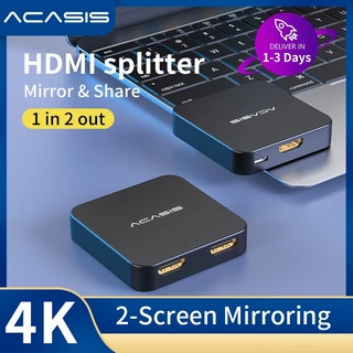 ACASIS 1 In 2 Out ฮับแยก Hdmi Hdcp 4k30Hz Hd 1080P60Hz จอแสดงผลคู่