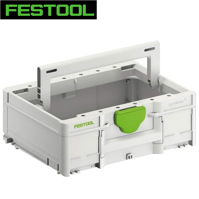 FESTOOL 204865 กล่องเครื่องมือ SYS3 TB M 137 แบบพกพา Hollowing Out Coverless เครื่องมือไฟฟ้าอุปกรณ์เสริมกรณี 396*296*137 มม.
