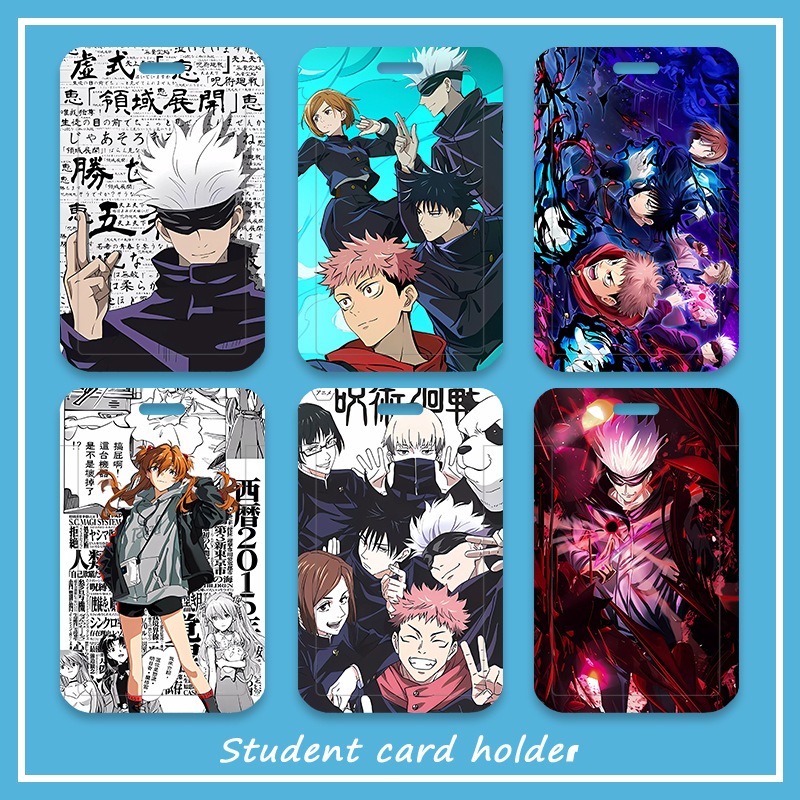 อะนิเมะ Jujutsu Kaisen card holder Gojo student school card cover