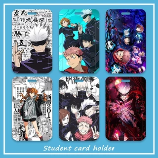 อะนิเมะ Jujutsu Kaisen card holder Gojo student school card cover