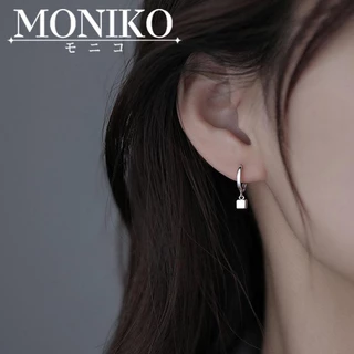 MONIKO ต่างหูเงิน 925 หลากหลายสไตล์ ต่างหูดีไซน์หรูหราแบบ Niche ต่างหูแบบหล่น