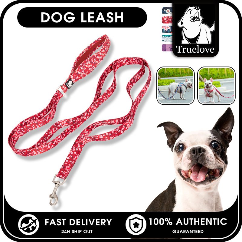 TRUELOVEสายจูงสุนัขดอกไม้ควบคุมการจราจรพิเศษสายจูงสัตว์เลี้ยงที่มีเบาะนุ่มจับลูกสุนัขตะกั่วสัตว์เลี้ยงที่แข็งแกร่งสําหรับสุนัขขนา