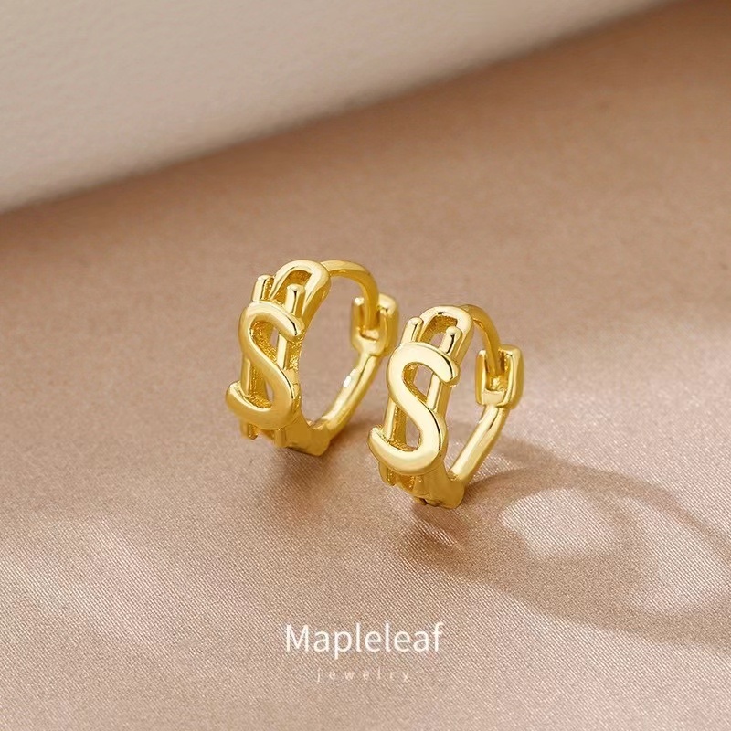 Original 18K Saudi gold Pawnable Hollow ต่างหูผู้หญิง,อุปกรณ์เสริมเครื่องประดับของขวัญ Hypoellergic