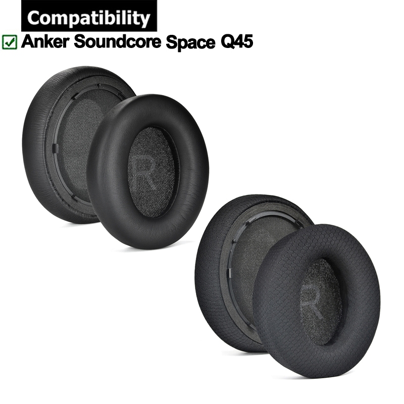 สําหรับ Anker Soundcore Space Q45 หูฟังแผ่นรองหูฟังฟองน้ําชุดหูฟัง Earmuffs เปลี่ยนฝาครอบ