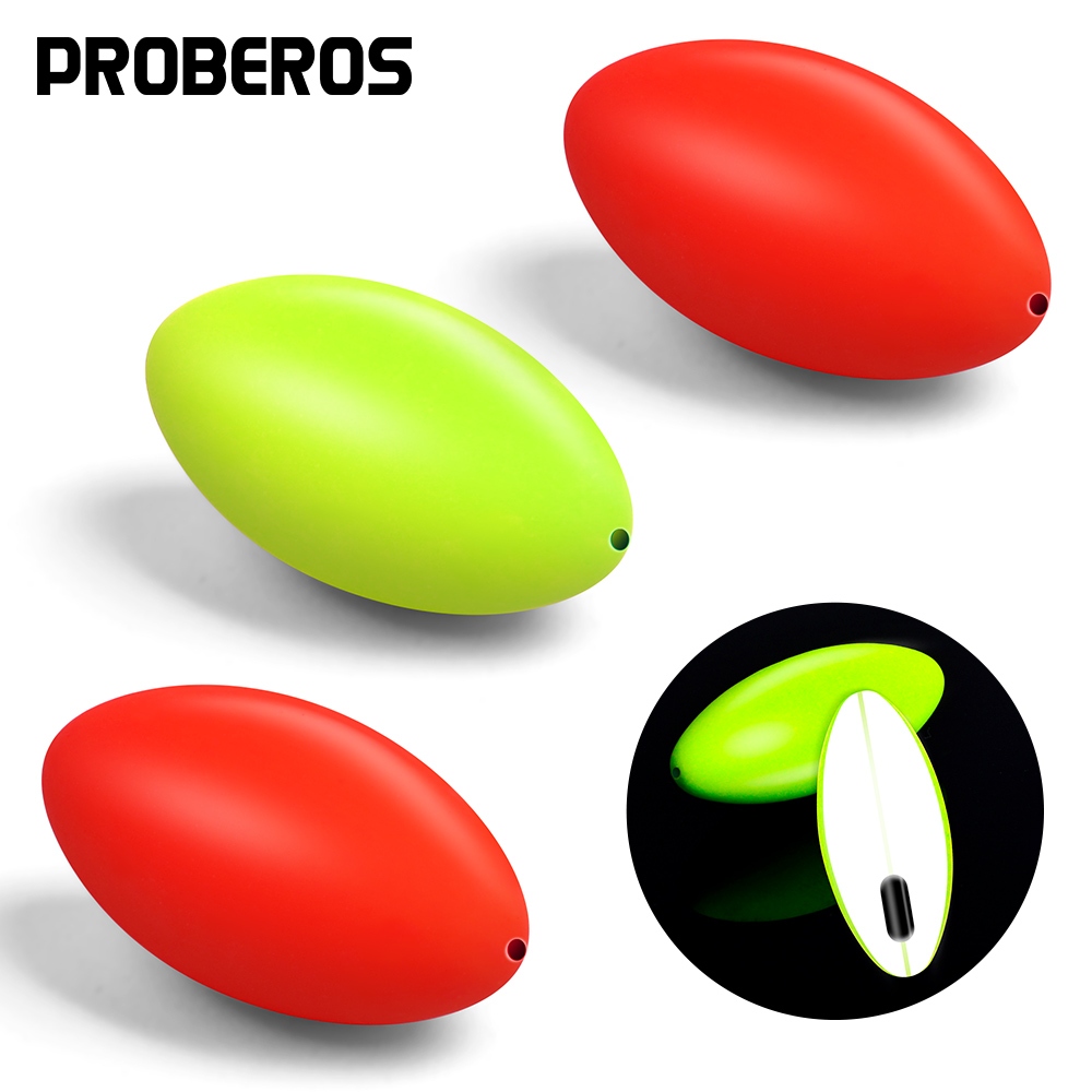Proberos 100 ชิ้นโฟมเรืองแสงแบบดั้งเดิม Line Group Float Space Beans Stopper สําหรับ Sea ปลาคาร์พ Fly เหยื่อตกปลาปลาลอยเครื่องมือ [MY]