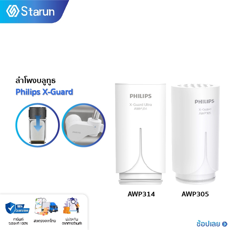 PHILIPS X-Guard  AWP314/AWP305 ไส้กรองเครื่องกรองน้ำ ไส้กรอง หัวก๊อกกรองน้ำรุ่น AWP3752/ AWP3751 /AW