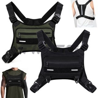 Outdoor Sport Cycling Riding Hiking Runing Motorcycle Chest Bag With Pocket Storage Sports Waterproof Lightweight Tactical Vest Pack