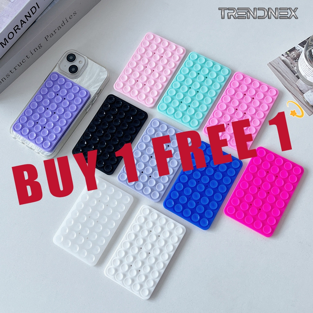 ซื้อ 1 ฟรี 1Suction Cup Phone Case Mount, สองด้าน, ซิลิโคน Sticky Phone Stand, สําหรับ iPhone และ Android, แฮนด์ฟรี, Strong Grip Holder, เหมาะสําหรับ Selfies