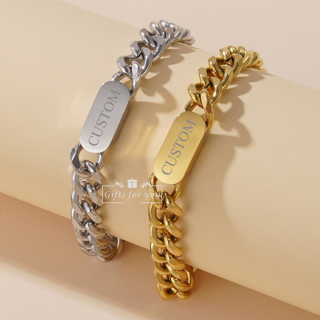 G4U❤B05 ชื่อสร้อยข้อมือที่กําหนดเองแฟชั่น Niche Design ส่วนบุคคลแฟนที่ดีที่สุด