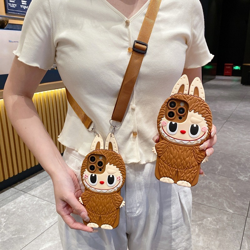 สําหรับRealme 11 12 13 14 15 Pro Plus 11X 12X 14X 15T 5Gหมายเหตุ 50 C51 C63 C61 C67 C71 C75 C53 การ์ตูนเคสโทรศัพท์นุ่มสายยาวน่ารัก