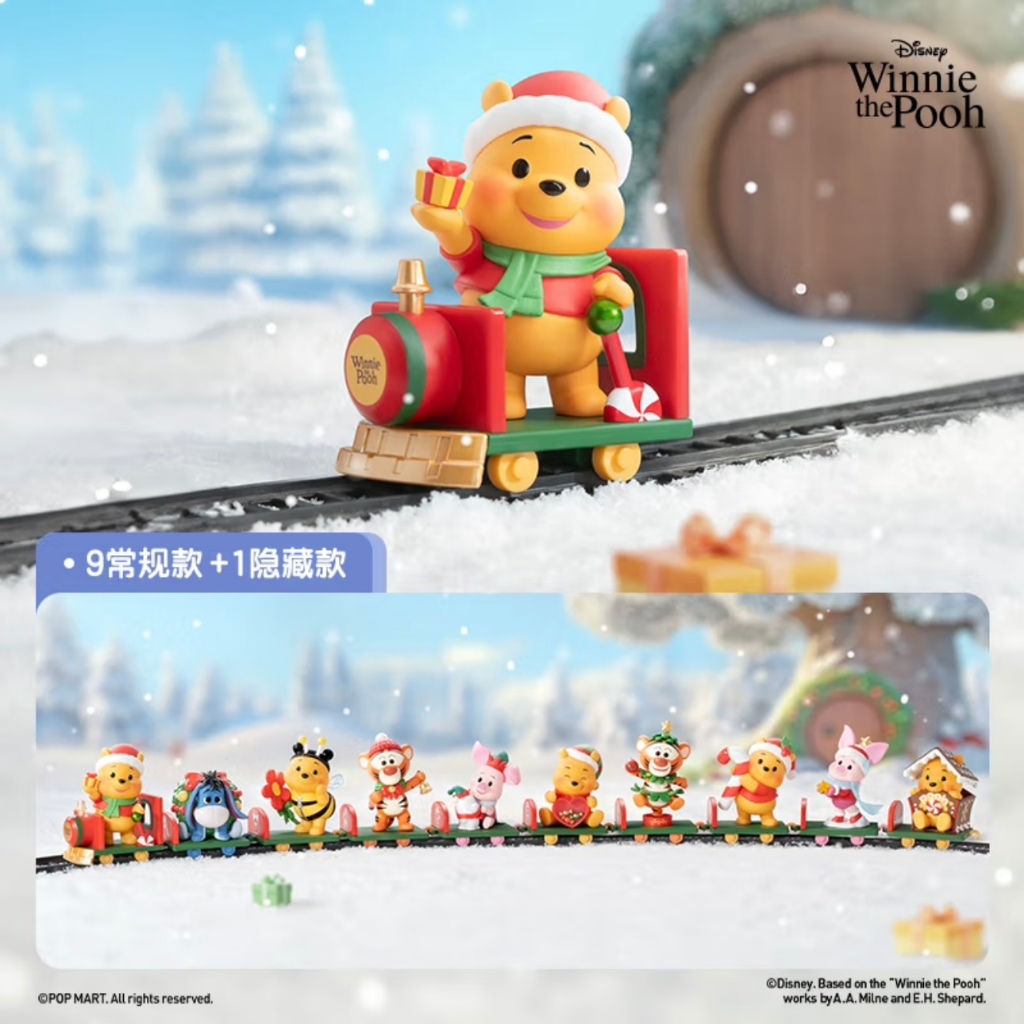 ใหม่ พร้อมส่ง ของแท้ Popmart Winnie The Pooh Gift Delivery Series Blind Box Disney