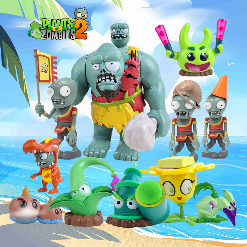 [สต๊อกพร้อม]พืชเทียบกับ Zombies Single PVZ ในจํานวนมากพืชตัวเลขไวนิลพลาสติกแข็งของเล่นสําหรับเด็ก