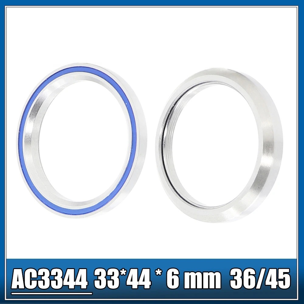 Ac3544 AC3344 แบริ่งชุดหูฟังจักรยาน 2 35*44*5.5 33*44*6 MM 36/45 องศา Chrome เหล็ก Tapered Upper Lower ACB is44 ชุดแบริ่ง