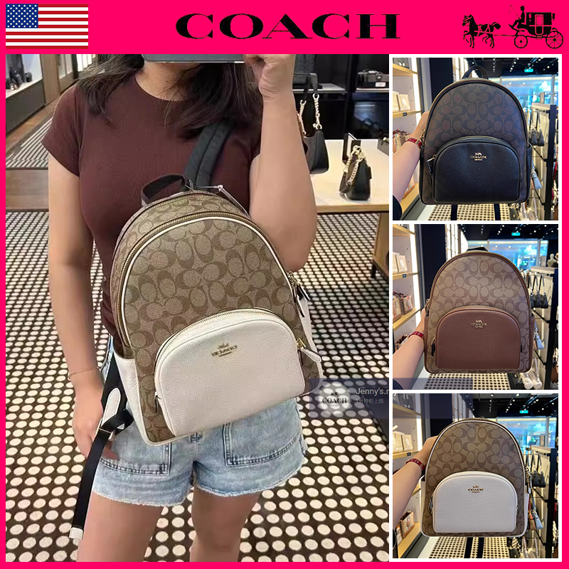 พร้อมส่ง,แท้ % Coac h กระเป๋าเป้สะพายหลังของผู้หญิง，กระเป๋าเป้สะพายหลังแบบสบาย ๆ，กระเป๋าความจุขนาดใหญ่ C5671 C5666 C4115