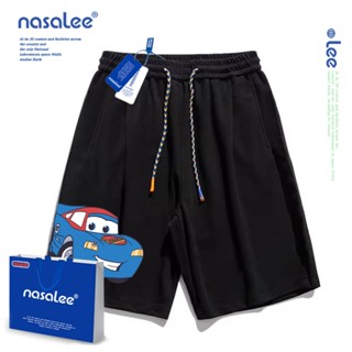 NASAกางเกงขาสั้นเด็ก กางเกงสแล็ค ผ้าฝ้ายแท้ นุ่มสบาย แบบเกาห…