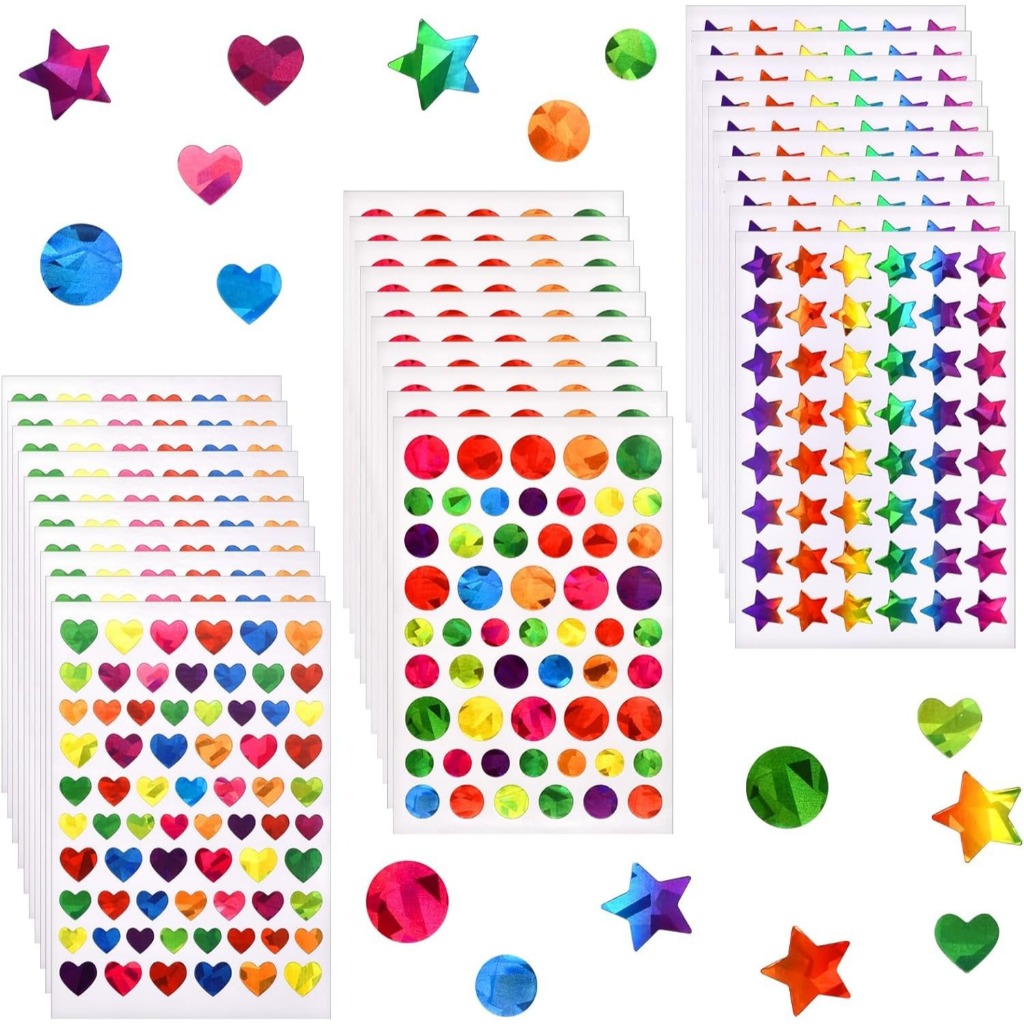 10 ชิ้น Holographic Rainbow สติ๊กเกอร์ดาวขนาดเล็กสําหรับเด็กรางวัล, แผนภูมิพฤติกรรม, นักวางแผนนักเรียนและห้องเรียนโรงเรียนอุปกรณ์ครู, เส้นผ่านศูนย์กลาง 0.6 "