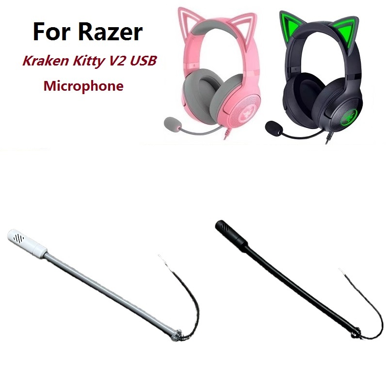 ไมโครโฟนชุดหูฟังของแท้สําหรับ Razer Kraken Kitty V2 หูฟัง USB เปลี่ยนอะไหล่ซ่อม