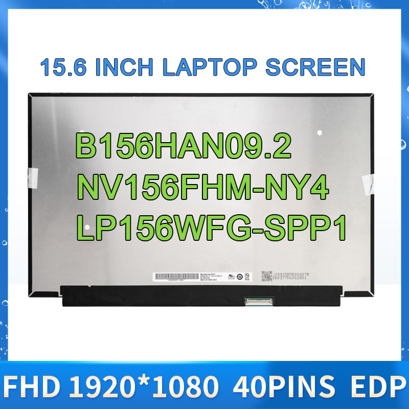 15.6 "144Hz แล็ปท็อปหน้าจอ LCD B156HAN09.2 Fit NV156FHM-NY4 LP156WFG-SPP1 สําหรับ Lenovo Legion 5-15
