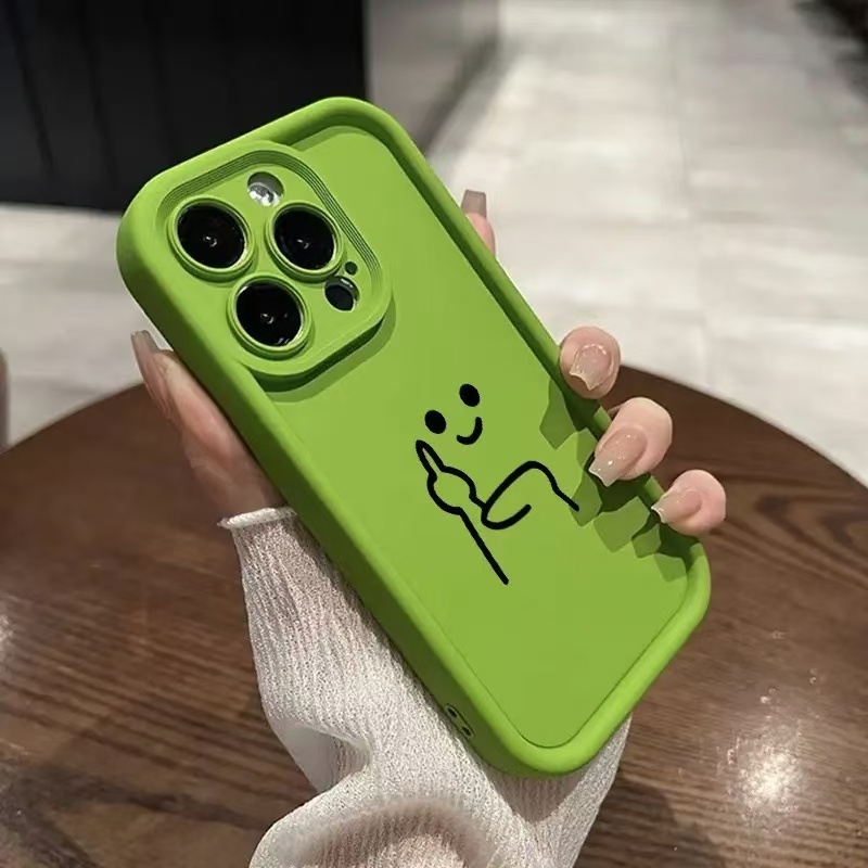 เคส For iPhone Xs Max 11 12 11 Pro 11 Pro Max 12 Pro ปากกา Minor Man ซิลิโคนโทรศัพท์กรณี
