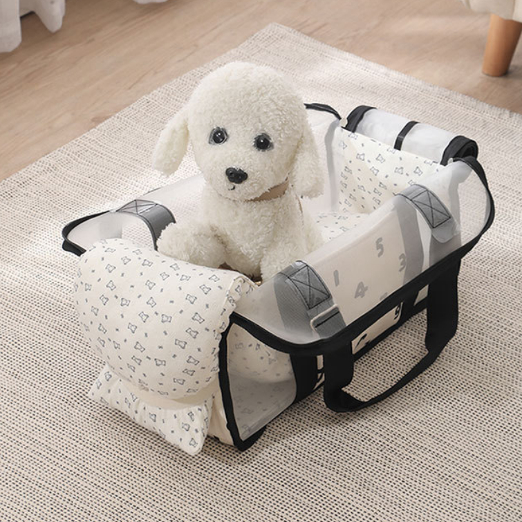 กระเป๋าสุนัขขาออกตาข่ายกระเป๋าแมวระบายอากาศแบบพกพาสัตว์เลี้ยงไหล่กระเป๋าถือสะพายข้าง