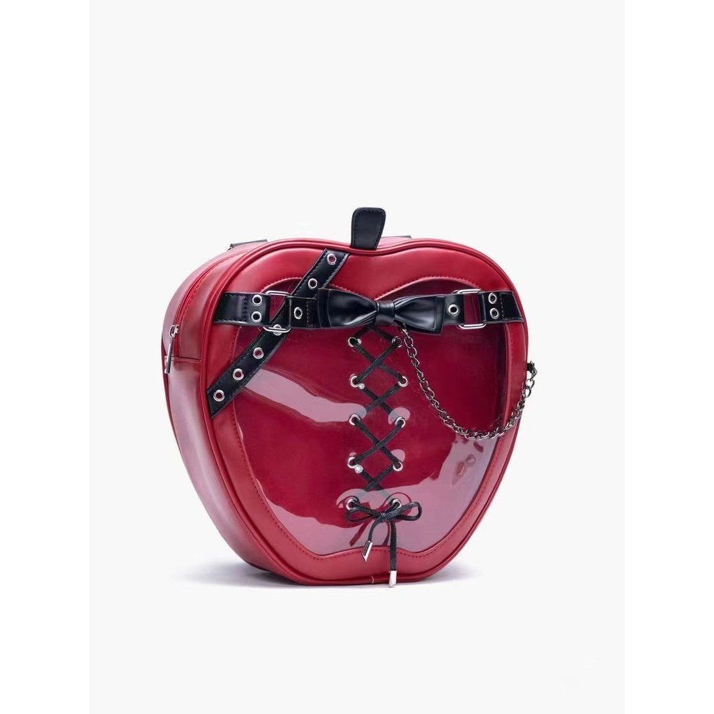 [จัดส่งความเร็ว] Niche Design Apple Pain Bag กระเป๋าเด็ก 2024 กระเป๋าเป้สะพายหลังสาวมูลค่าสูง All-match Commuter Backpack จัดส่ง