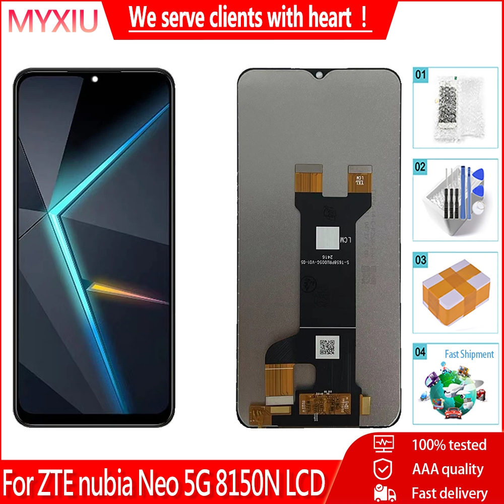 6.6 "สําหรับ ZTE nubia Neo 8150N จอแสดงผล LCD Touch Panel Digitizer Assembly สําหรับ ZTE nubia Neo 5G LCD