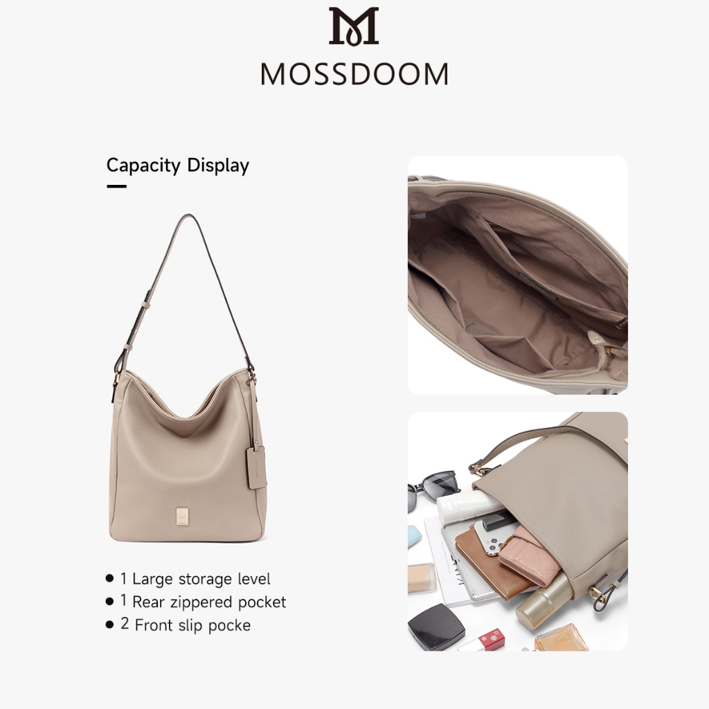 MOSSDOOM Twyne Bag กระเป๋าแฟชั่นสุภาพสตรีกระเป๋าสะพายไหล่
