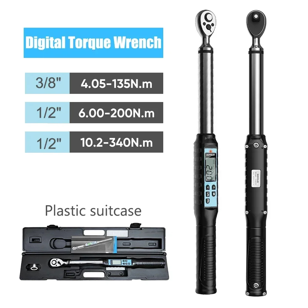 【จัดส่งภายในประเทศ】1/2 "3/8" ประแจแรงบิดดิจิตอลแรงบิดมืออาชีพประแจปรับข้อมูลประหยัดจักรยานจักรยานจักรยานซ่อมแรงบิดเครื่องมือ สําคัญ