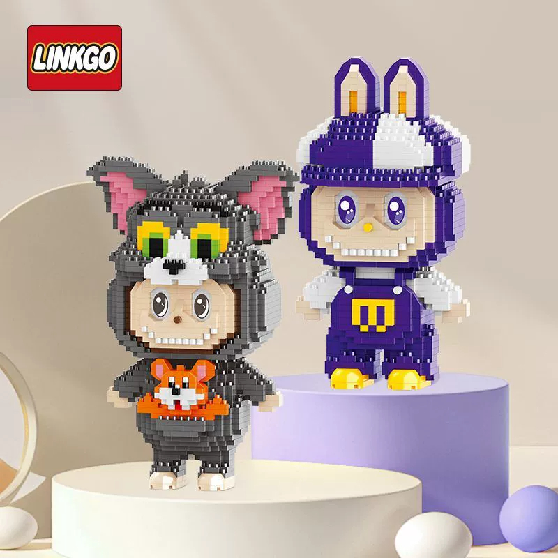 จัดส่งจากกรุงเทพ โมเดล 3D มินิ ของเล่นบล็อกตัวต่อ DIY ตัวละครโดราเอมอน และ Labubu สำหรับตกแต่งและของเล่นเด็ก สนุกสนานสร้างสรรค์!