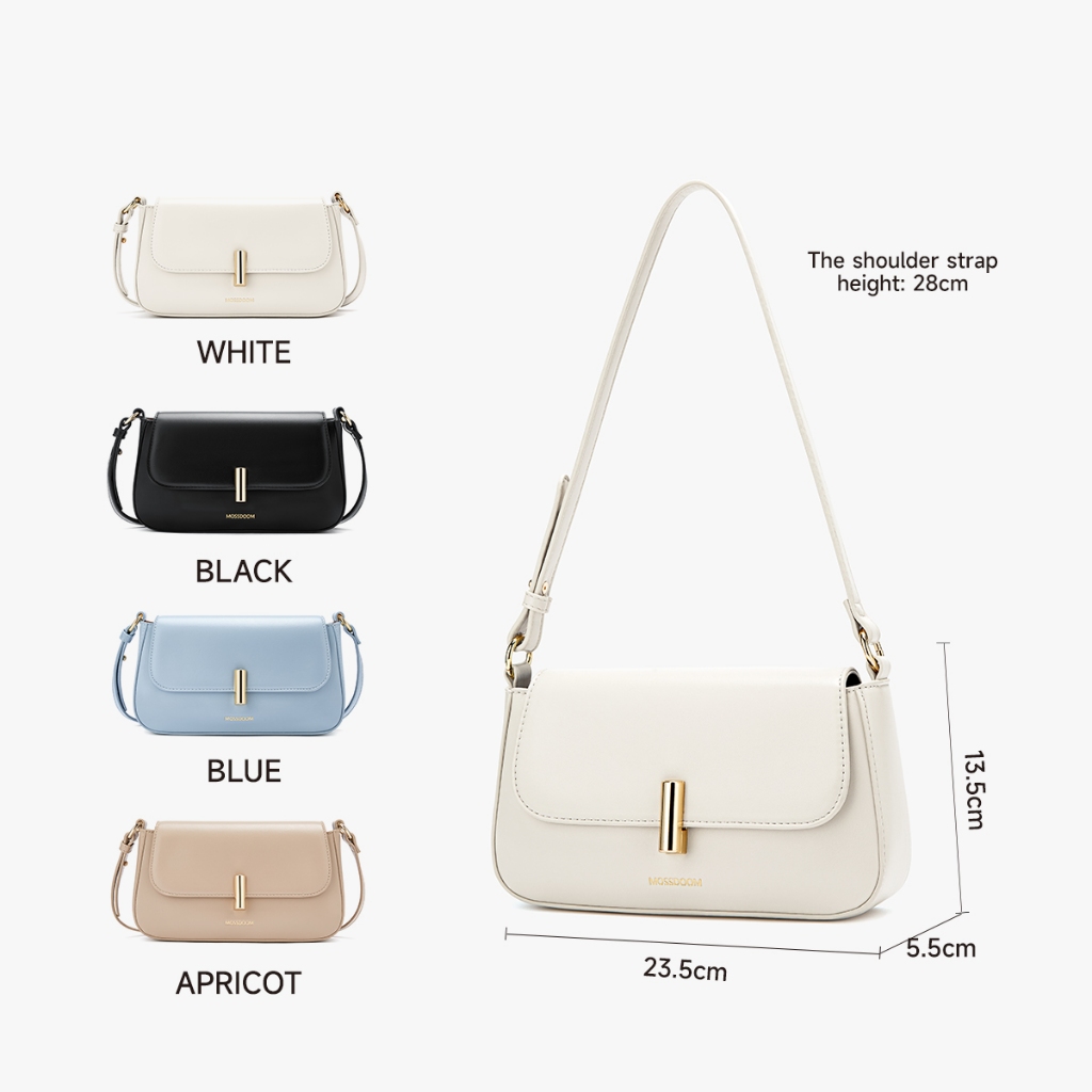 MOSSDOOM Balerie Bag กระเป๋ารักสะพายไหล่ แฟชั่นสีสันสดใส เหมาะสำหรับผู้หญิง