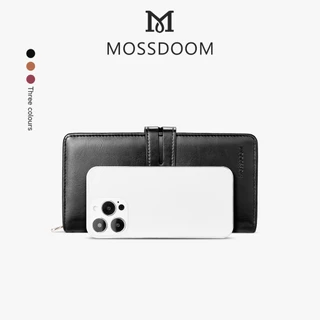 MOSSDOOM Dompet Wanita Serbaguna กระเป๋าสตางค์ใบยาว กระเป๋าสตางค์สุภาพสตรี