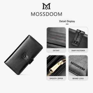 MOSSDOOM Dompet Wanita Serbaguna กระเป๋าสตางค์ใบยาว กระเป๋าสตางค์สุภาพสตรี