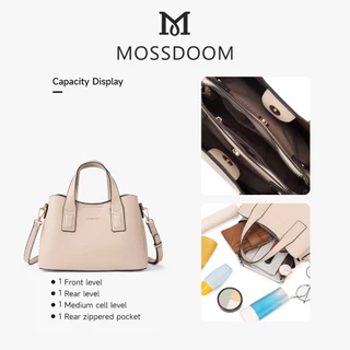 MOSSDOOM Doce Bag กระเป๋าแฟชั่นผู้หญิง หนังPUเกรดพรีเมี่ยม สายสามารถปรับระดับได้