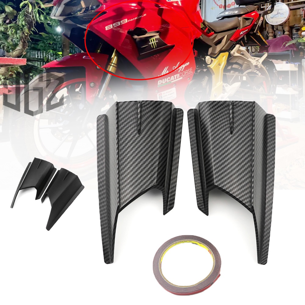แลมแอร์ ADV150 แลมแอร์แต่งงาน for YAMAHA R15V3 R3 Click gsxr150 ducati 899 สปอยเลอร์ แฟริ่งคาร์บอน