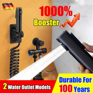 High Pressure Bidet Spray Toilet Set 200% Pressurized Flushing Spray Gun Toilet Flusher Bathroom