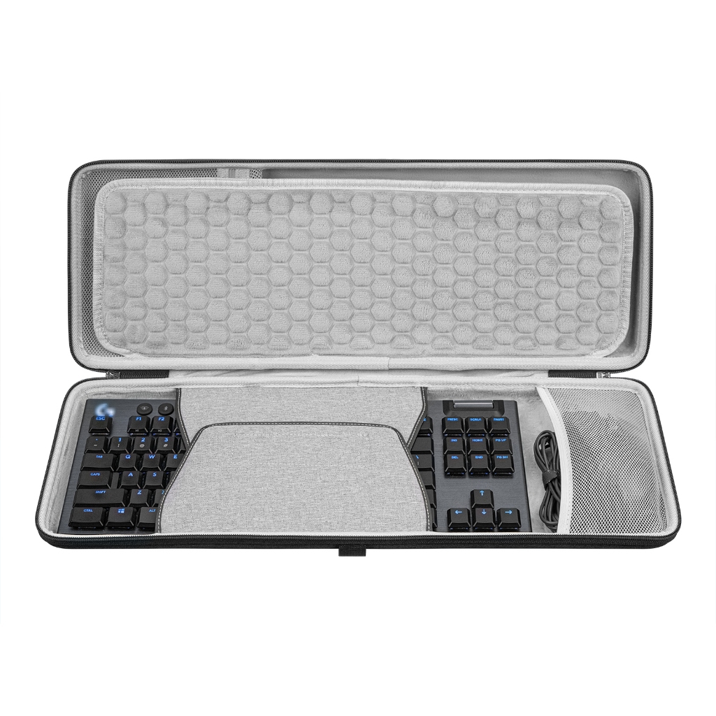 Geekria Hard Case Replacement สําหรับ AULA F87, G915 TKL คีย์บอร์ด + G502 เมาส์ Combo, กระเป๋าเดินทา