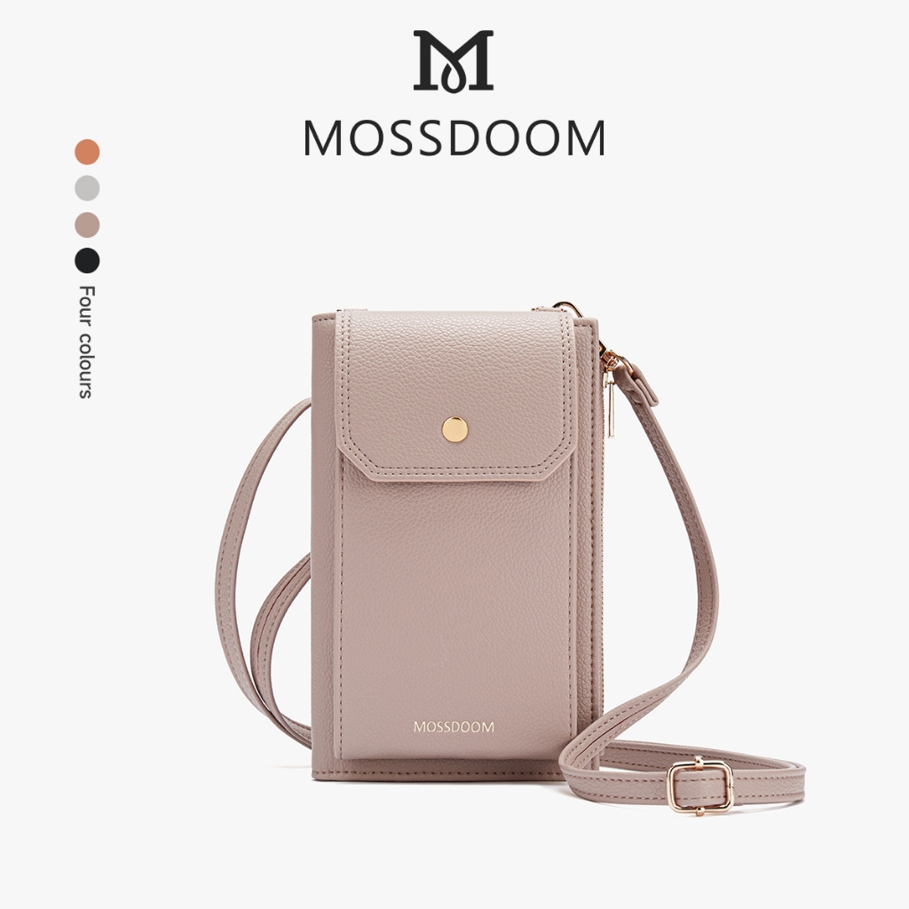 MOSSDOOM Mini Phone Bag กระเป๋าใส่โทรศัพท์แฟชั่น มัลติฟังก์ชั่น หนังPU ดีไซน์สวย