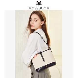 MOSSDOOM catly bag กระเป๋าแฟชั่นสะพายไหล่ ทรงบักเก็ต ใช้งานได้อเนกประสงค์หรูหรา จุของได้เยอะ