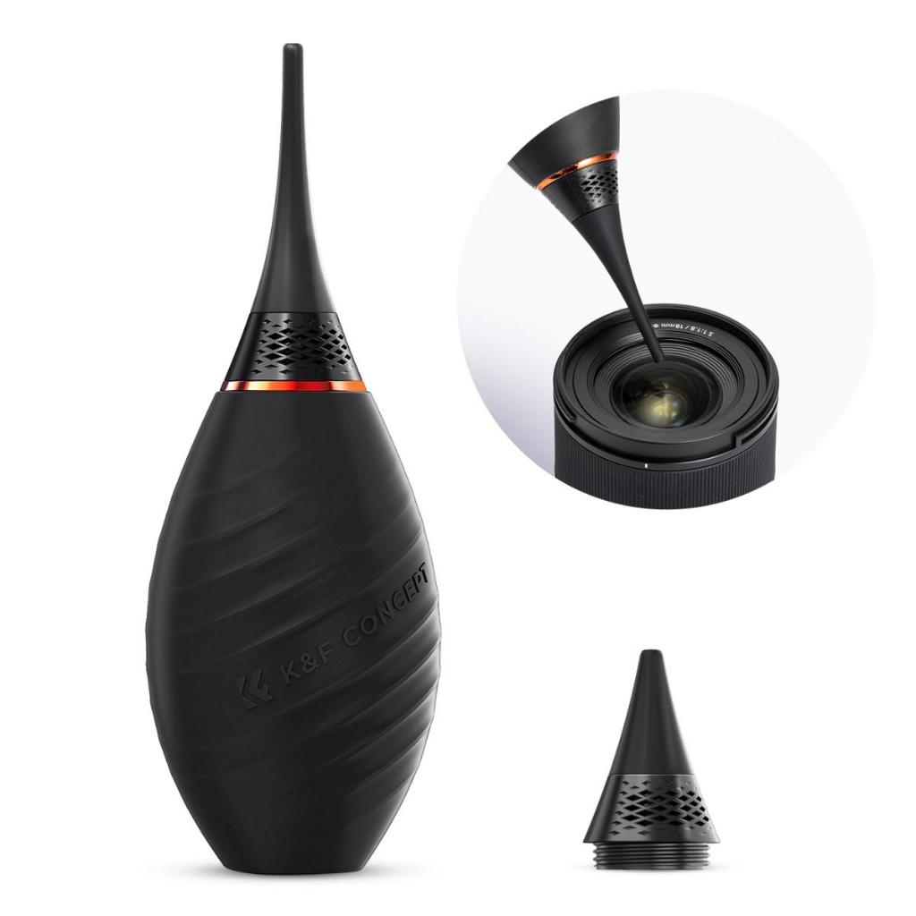 K&f Concept Air Blower หัวฉีดยาว/การออกแบบสวิตช์หัวฉีดสั้น, Single Air Intake เลนส์กล้อง, สําหรับเซ็นเซอร์เลนส์ SLR ดิจิตอลหน้าจอ LCD เครื่องดนตรีคีย์บอร์ด Tel