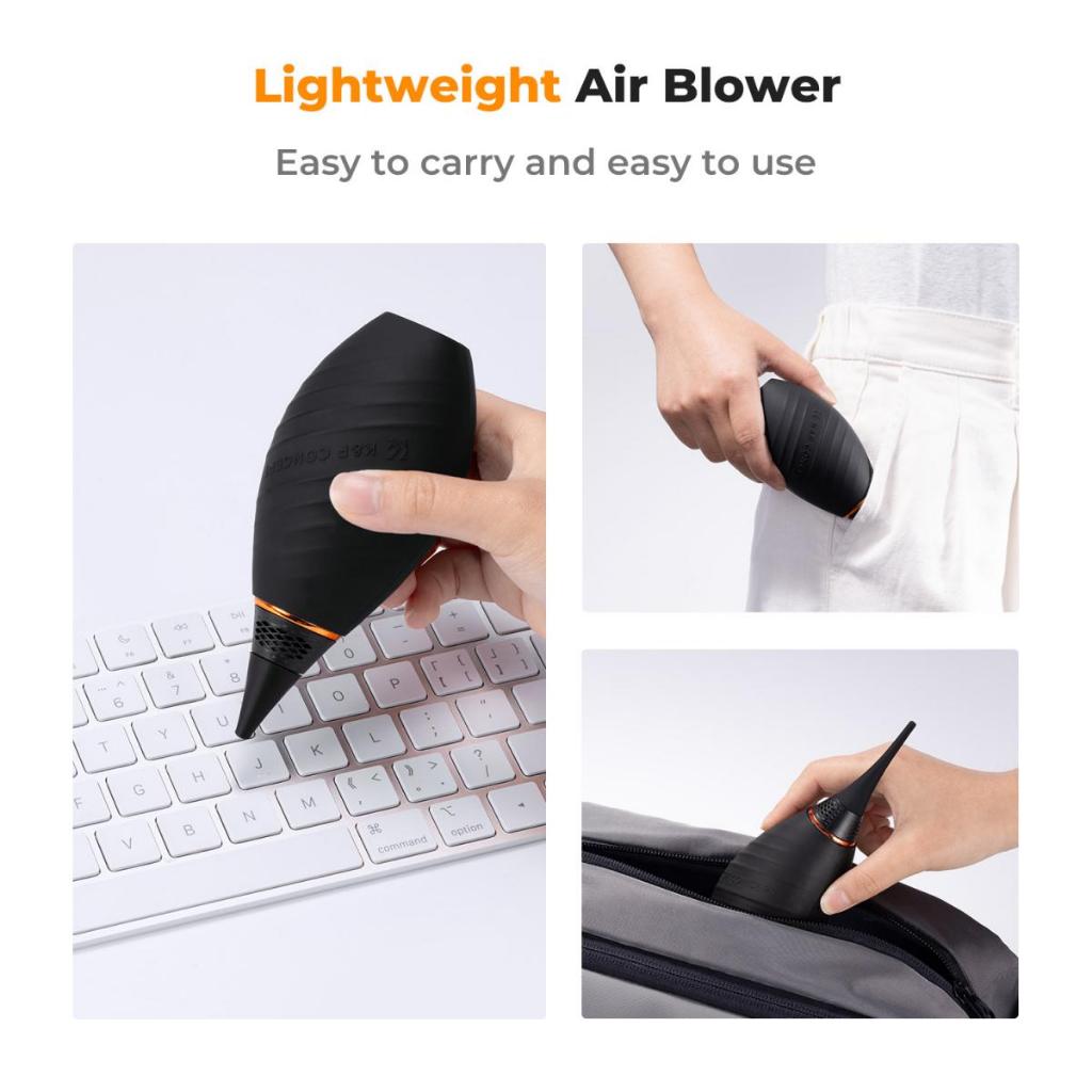K&f Concept Air Blower หัวฉีดยาว/การออกแบบสวิตช์หัวฉีดสั้น, Single Air Intake เลนส์กล้อง, สําหรับเซ็นเซอร์เลนส์ SLR ดิจิตอลหน้าจอ LCD เครื่องดนตรีคีย์บอร์ด Tel