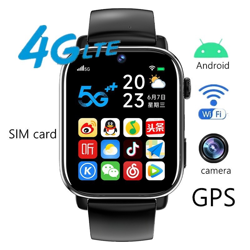 4g Android สมาร์ทวอทช์พร้อมซิมการ์ด Solt และ WiFi I1 smartwatch 16GB smartwatch พร้อมกล้อง GPS