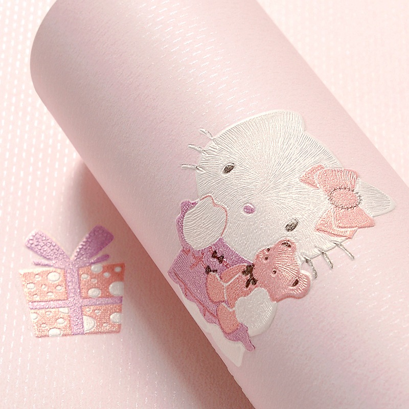 วอลเปเปอร์มีกาวในตัวห้องเด็กกระเบื้อง Backgound Design Decor สติ๊กเกอร์ติดผนังห้องนอนสไตล์การ์ตูน