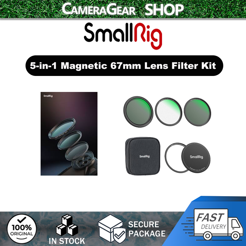 SmallRig 5-in-1 Magnetic 67mm Lens Filter Kit for Phone Photography-4726
