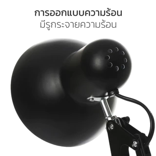 โคมตั้งโต๊ะ โคมไฟอ่านหนังสือ ไฟตั้งโต๊ะ โคมไฟทําเล็บ Table lamp ปรับระดับได้ หมุนได้ cheers9