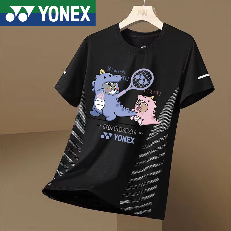 เสื้อ โยเน็กซ์ 2024 ใหม่แบดมินตันเสื้อผ้าแห้งเร็วผู้หญิงแขนสั้นฤดูร้อนวอลเลย์บอลเทนนิสปิงปองเสื้อผ้าผู้ชายกีฬา สูงสุด
