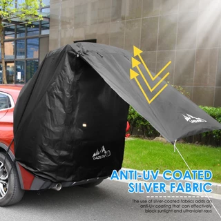 เต็นท์ท้ายรถบังแดดกันฝน Tailgate Shade กันสาดเต็นท์สําหรับ SUV Hatchback รถ Self-Driving Tour บาร์บีคิวกลางแจ้ง Camping