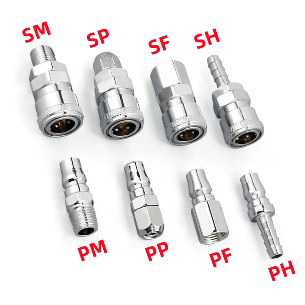 ตู้ปลาตู้ปลานิวเมติก C-type Quick Connector สวนถังน้ําชายและหญิง PU อะแดปเตอร์ท่ออากาศ