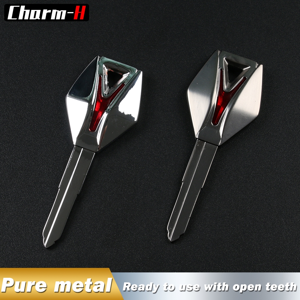 ซ้าย Slot-1 ชิ้นโลหะผสมKey BlankสําหรับYAMAHA XJ6 FZ6 FZ1 FZ8 R1R6 MT-07 MT-09 รถจักรยานยนต์Universa