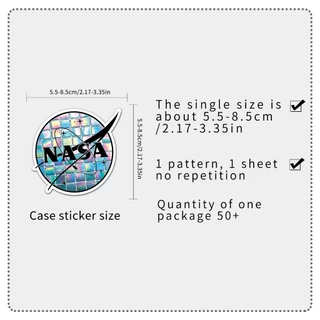 50 ชิ้นตลกเลเซอร์ Outspace DIY Creative Home Decal สติกเกอร์การ์ตูนสติกเกอร์กันน้ํา