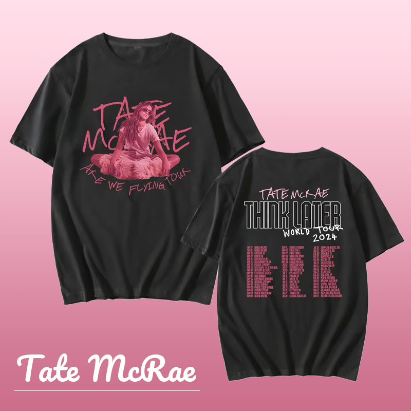 ใหม่ เสื้อ " ❤Tate McRae "  | Tate McRae ผ้าCotton 100% T-Shirt ใส่ได้ ทั้ง ชาย ใส่สบาย ไม่หด ไม่ย้